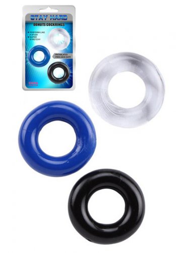 Stay Hard Donut Cockrings 3-pack