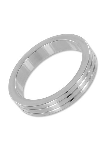 Ribbed Steel Cockring 45 mm