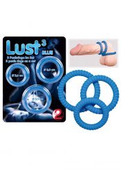 Lust Penisringar Blå 3-pack
