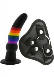 Colourful Love Dildo with Strap-On