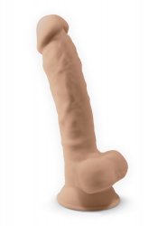 Dual Density Dildo med pung 23 cm