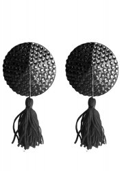 Nipple Tassels Round Shaped, Black