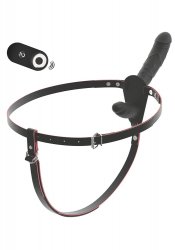 Wireless Vibrating Double Strap-On