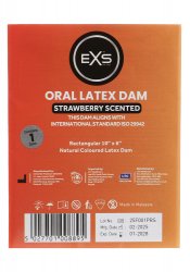 EXS Oral Dam Slicklapp, Strawberry