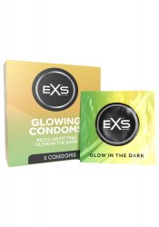 EXS Glowing Condoms 3-pack | Självlysande kondomer