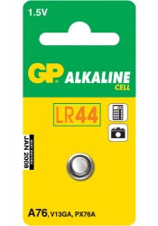 GP Alkaline Cell LR 44 - 1 pack