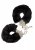 GP Furry Handcuffs Black