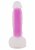 Realistisk dildo med sugpropp, lila