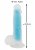 Realistisk dildo med sugpropp, blå
