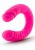 Rusé Slim Dubbeldildo, Hot Pink