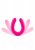 Rusé Slim Dubbeldildo, Hot Pink