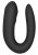 Satisfyer Double Joy Parvibrator, Svart