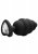 Ribbed Diamond Heart Butt Plug, Large