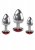 Three Heart Gem Anal Plug Set