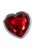 Medium Red Heart Gem Anal Plug