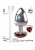 Medium Red Heart Gem Anal Plug