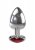 Small Red Heart Gem Anal Plug