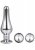 Gleaming Love Pleasure Plug Set, Silver
