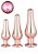 Gleaming Love Pleasure Plug Set, Rose Gold