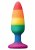 Rainbow Analplugg, medium