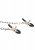 Black & White Breathable Ball Gag with Nipple Clamps