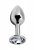 Alive BDSM Line Analplugg metall Medium, Klar