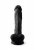 Dual Density Svart Dildo med pung 23 cm