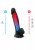 Dual Density Svart Dildo med pung 23 cm