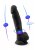 Dual Density Svart Dildo med pung 23 cm