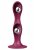Satisfyer Double Ball-R Weighted Dildo, Dark Red