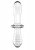 Satisfyer Double Crystal Glass Dildo, Clear