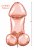 Glitterati Rosegold Penis Balloon