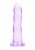 Crystal Clear non realistic dildo 17 cm, Purple