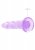 Crystal Clear non realistic dildo 17 cm, Purple