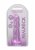 Crystal Clear non realistic dildo 17 cm, Purple