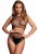 2 Pc Crop Top - Pantie and Fishnet Structure