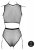 2 Pc Crop Top - Pantie and Fishnet Structure