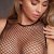 2 Pc Crop Top - Pantie and Fishnet Structure