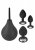 Black Velvets Anal Kit, 3 Pluggar + Dusch