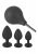 Black Velvets Anal Kit, 3 Pluggar + Dusch