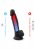 Dual Density Svart Dildo med pung 18 cm