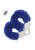 Ouch! Heavy-duty Fluffy Handcuffs - Navy Blue