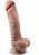 Premium Real Skin Dildo med pung 23 cm