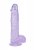 Crystal Clear dildo 13 cm, Purple