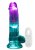 Realrock LED Vibrating Straight Cock with Balls 15 cm