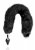 Ouch! Fox Tail with Metal Buttplug, Black