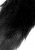 Ouch! Fox Tail with Metal Buttplug, Black