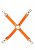 Radiant Glow in the Dark Hog Tie, Orange