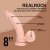 Realrock Dual Density Vibrating Dildo 20 cm