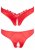 G-string with Pearls, Red